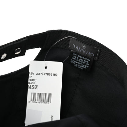 Chanel Cotton CC Cap Hat Black 8 of 8