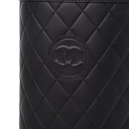Chanel Calfskin Quilted Riding Boots 36.5 Black 9 of 9