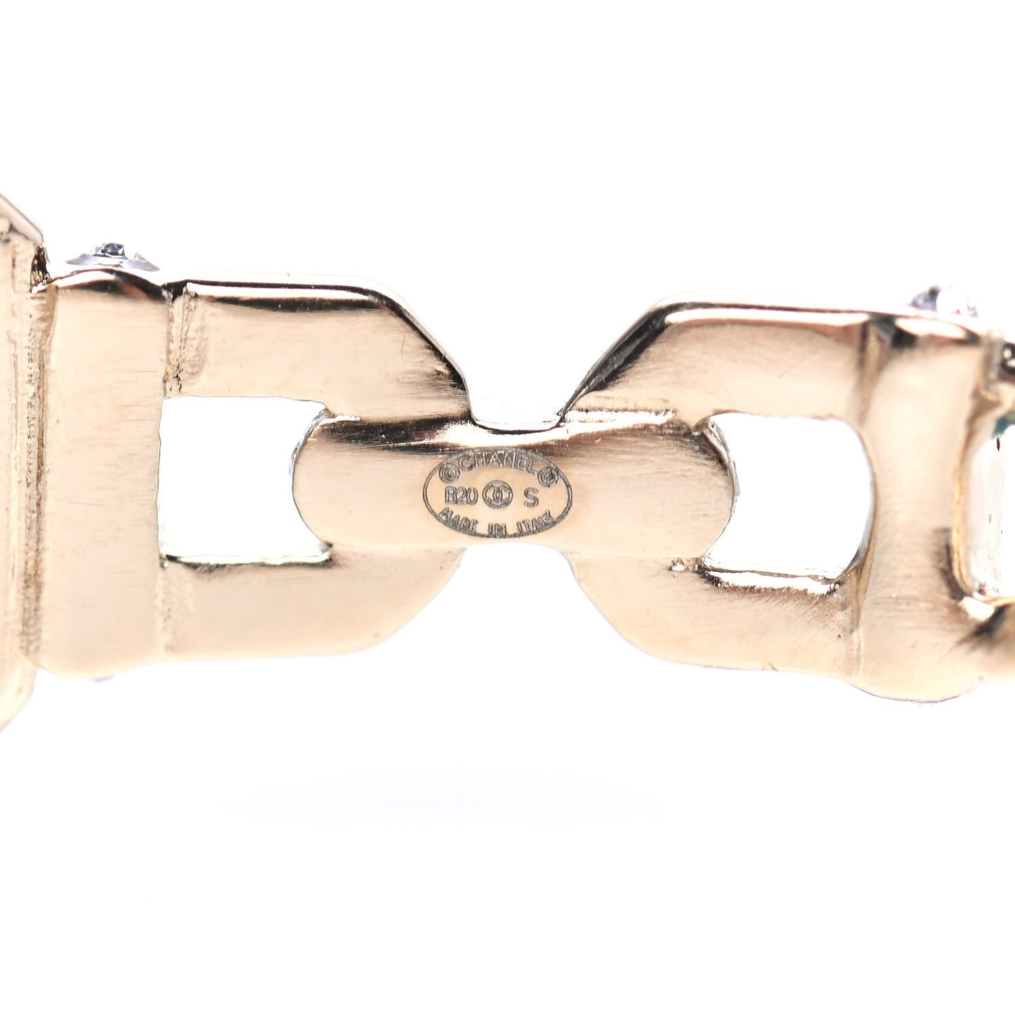 Crystal CC Vendome Hoop Earrings Gold