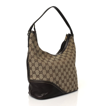 Gucci Monogram Medium New Britt Hobo Dark Brown 3 of 12