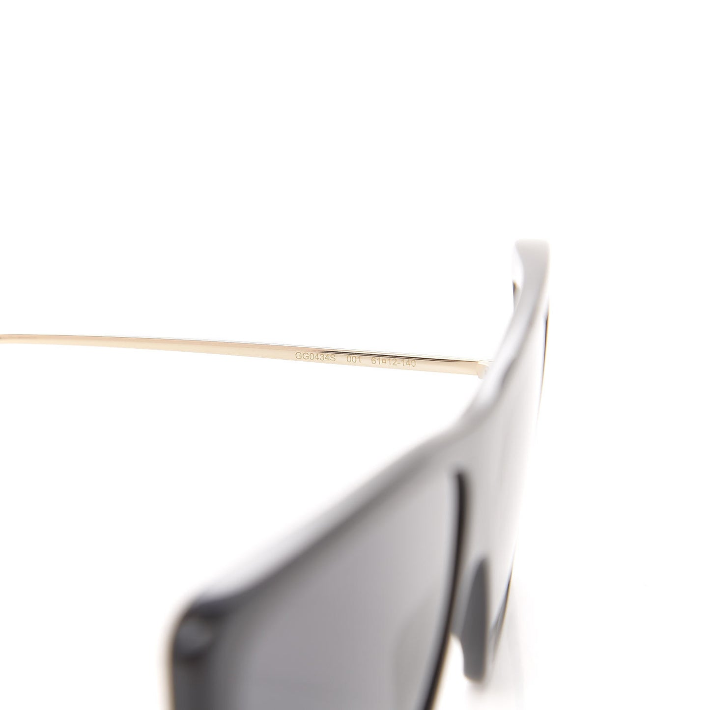 Acetate Oversize Square Frame GG0434S Sunglasses Black