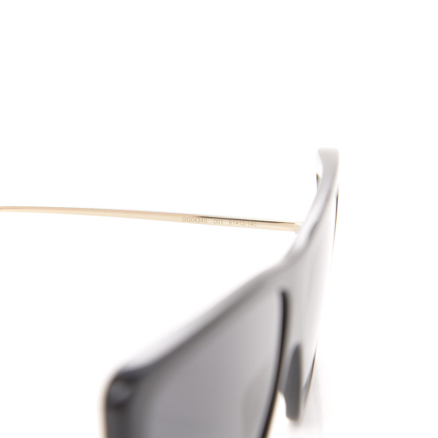 Gucci Acetate Oversize Square Frame GG0434S Sunglasses Black 5 of 7