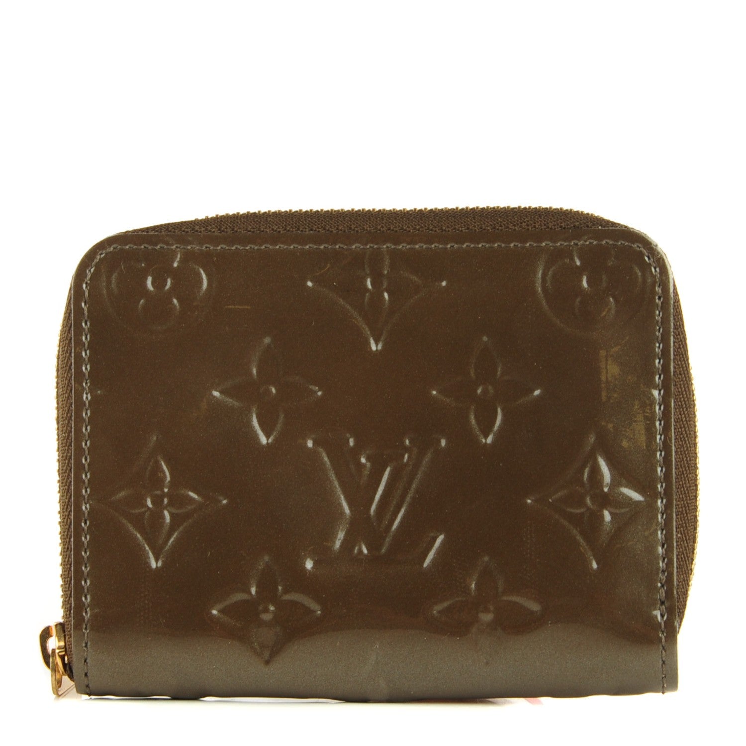 Louis Vuitton Vernis Zippy Coin Purse Vert Bronze 1 of 7