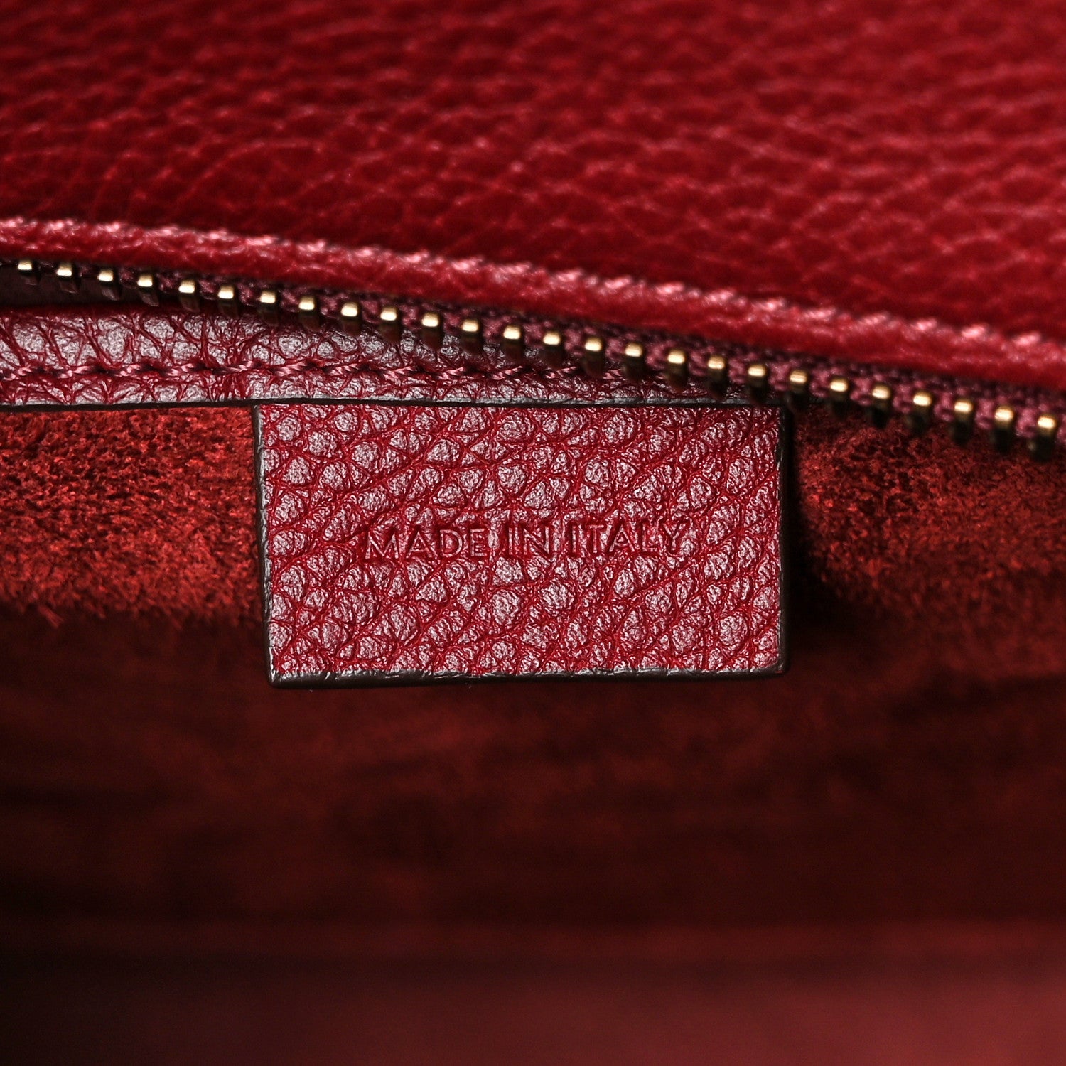 Celine Drummed Calfskin Nano Luggage Light Burgundy 5 of 10