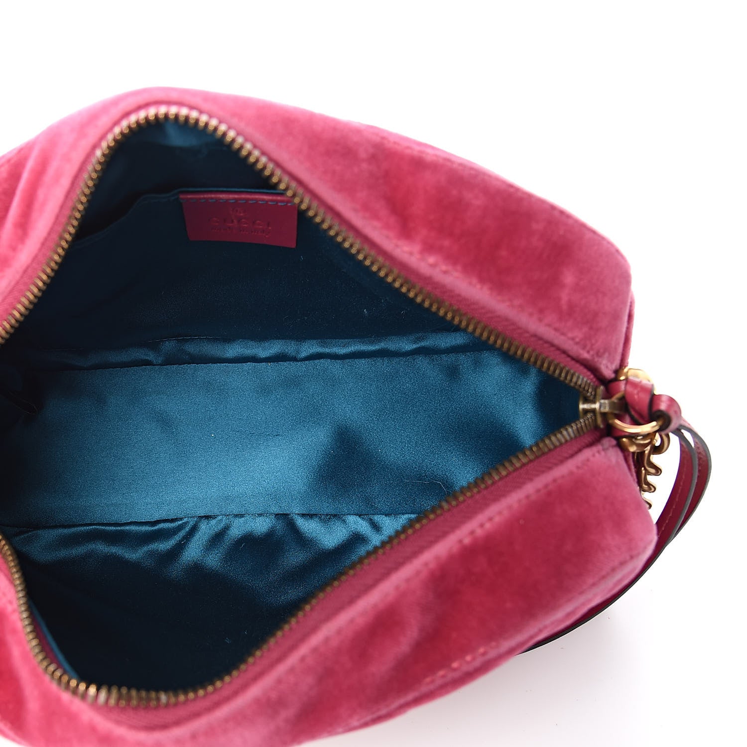 Gucci Velvet Matelasse Small GG Marmont Chain Shoulder Bag Light Raspberry Rose 5 of 11