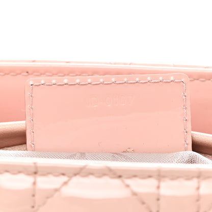 Christian Dior Patent Cannage Medium Lady Dior Rose Clair 12 of 35