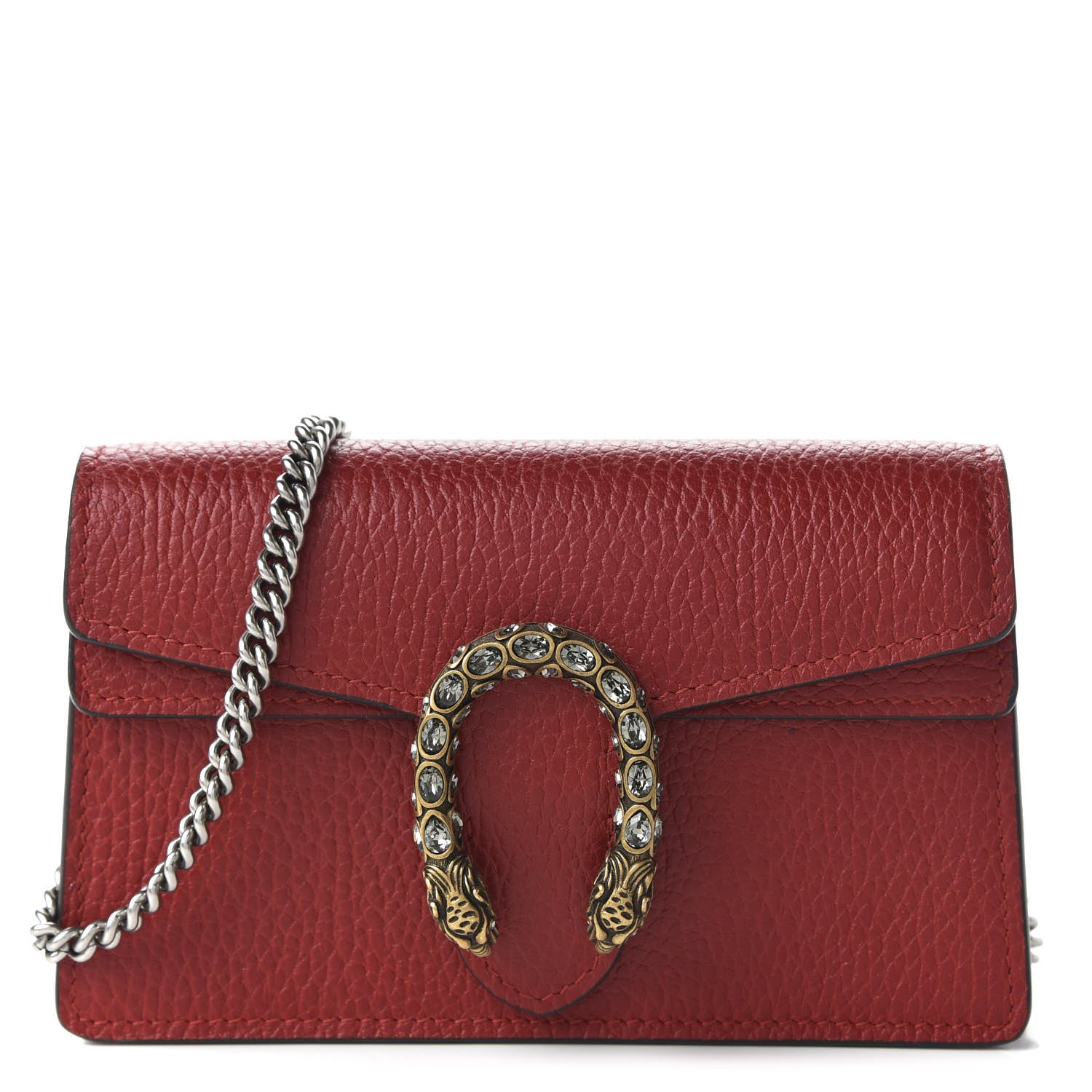 Gucci Calfskin Super Mini Dionysus Shoulder Bag Hibiscus Red 1 of 10