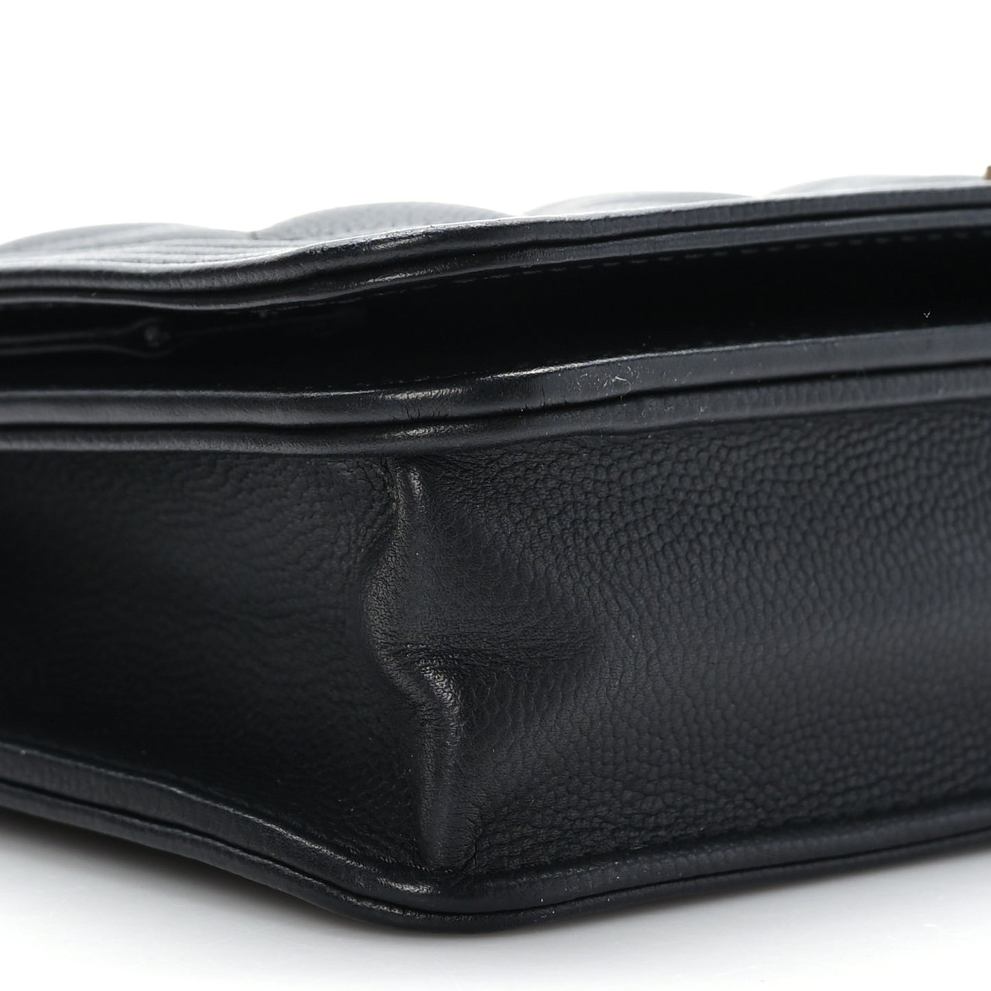 Caviar Quilted Boy Wallet On Chain WOC Black