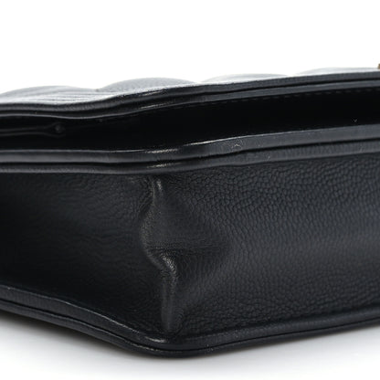 Chanel Caviar Quilted Boy Wallet On Chain WOC Black 8 of 10