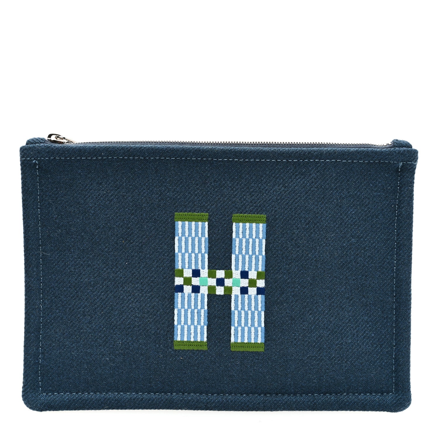 Hermes Toile Small Flat H Natte Case Bleu Abysse 1 of 6