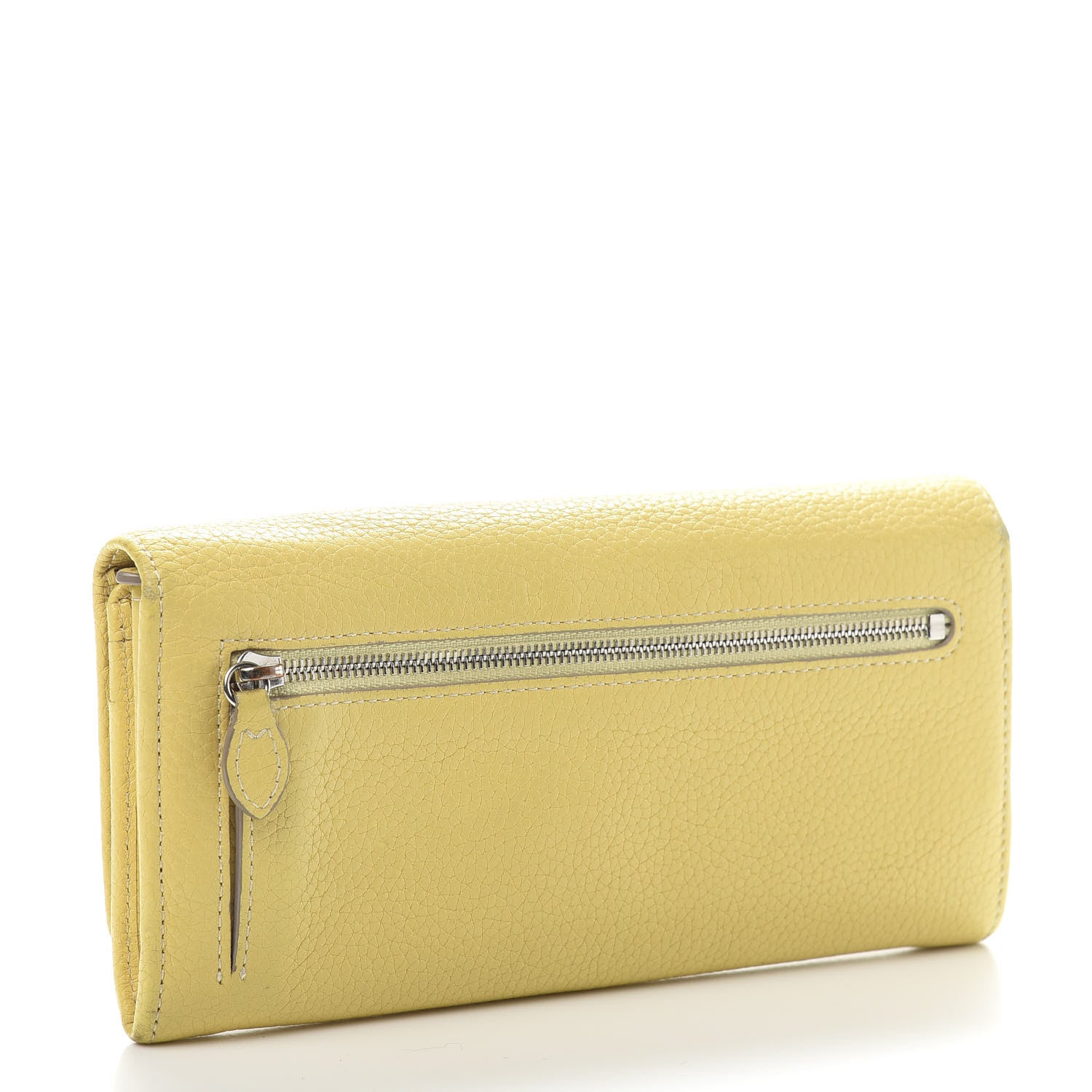 Mulberry Soft Large Grain Calfskin Eliza Continental Wallet Camomile 3 of 9