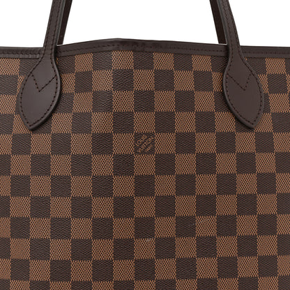 Louis Vuitton Damier Ebene Neo Neverfull MM Rose Ballerine 9 of 15