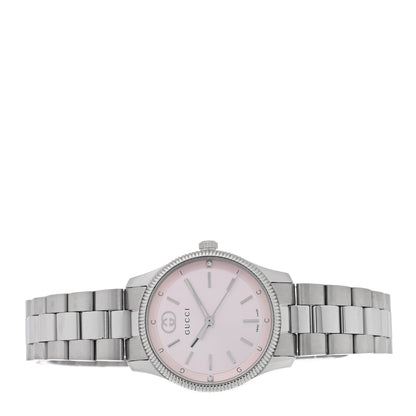 Gucci Stainless Steel Diamond 29mm G-Timeless Quartz Watch Pink 2 of 5