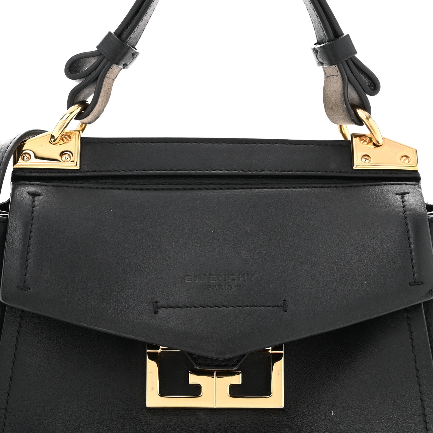 Calfskin Small Mystic Shoulder Bag Black