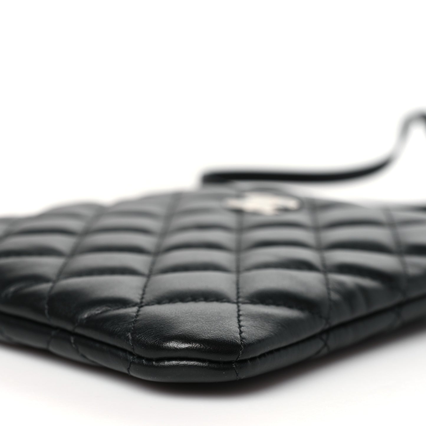 Lambskin Quilted Uniform Crossbody Bag Black