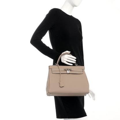 Hermes Togo Kelly Retourne 32 Gris Tourterelle 2 of 11