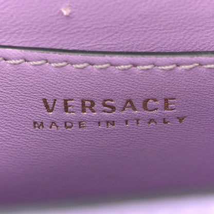 Versace Calfskin Medusa Small Top Handle Handbag Lilac 6 of 11