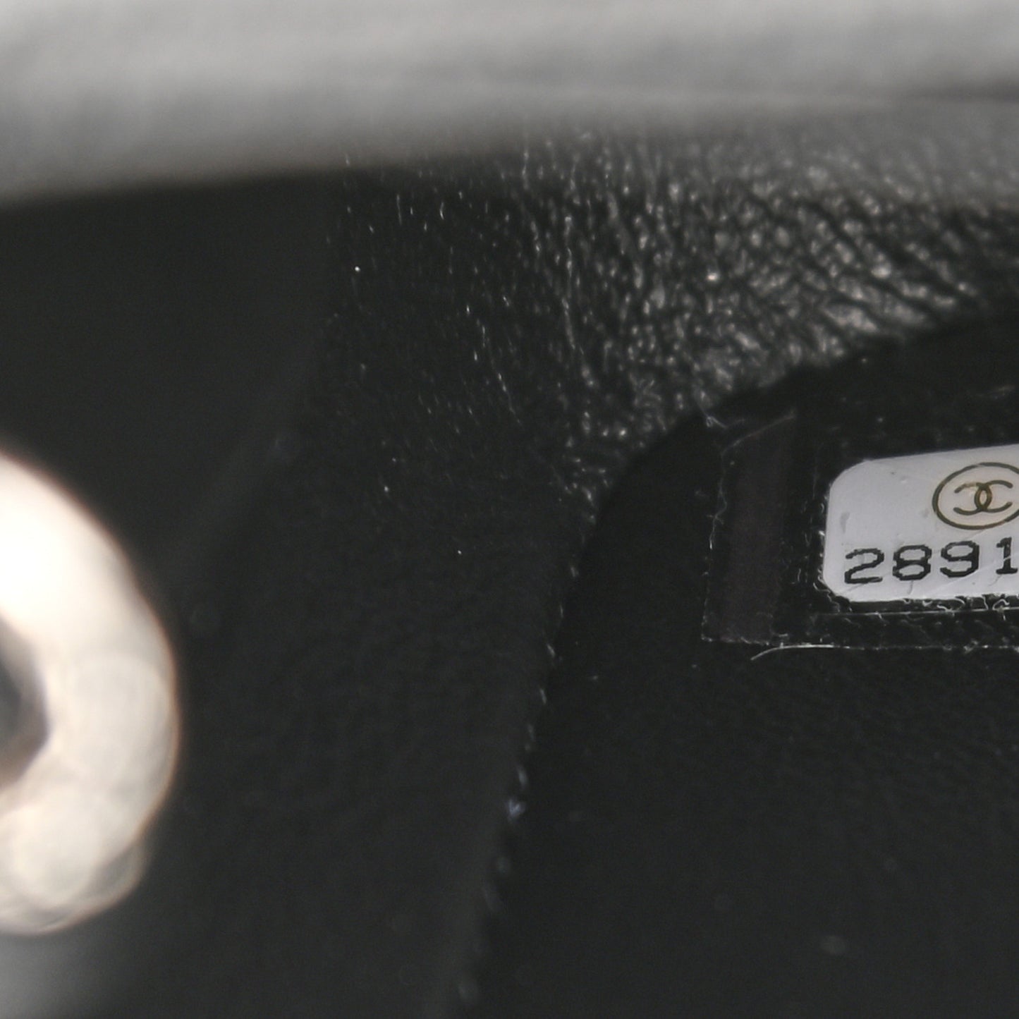 Lambskin Quilted Mini Square Flap Black