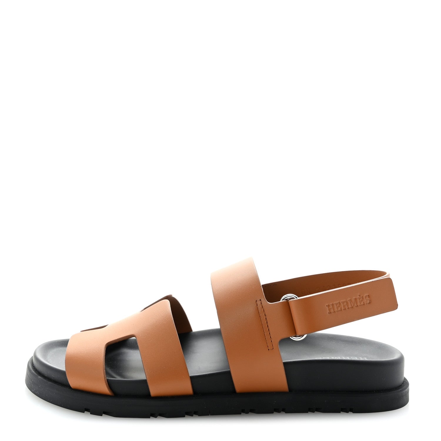 Hermes Calfskin Womens Genius Sandals 37 Naturel 1 of 10
