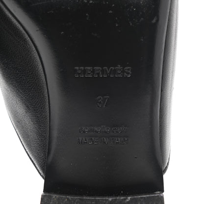 Hermes Goatskin Trocadero Mule 37 Black 7 of 12
