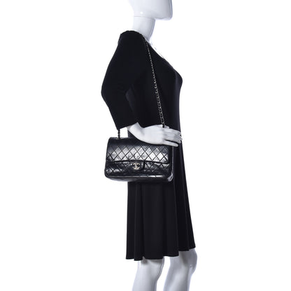 Chanel Lambskin Quilted Medium Double Flap Black 2 of 12