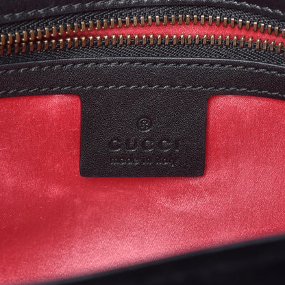 Gucci Velvet Matelasse Small GG Marmont Shoulder Bag Black 7 of 10