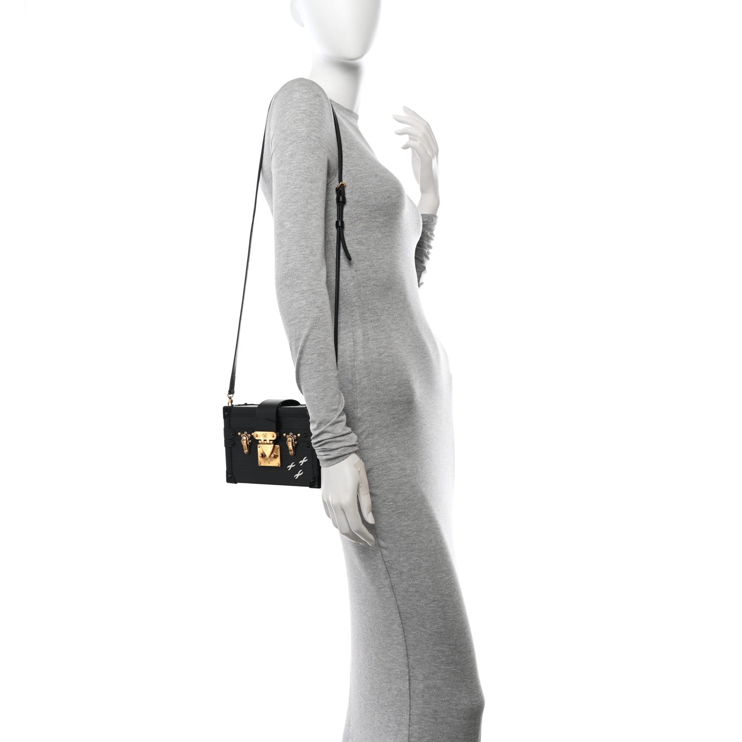 Louis Vuitton Epi Petite Malle Black 2 of 10