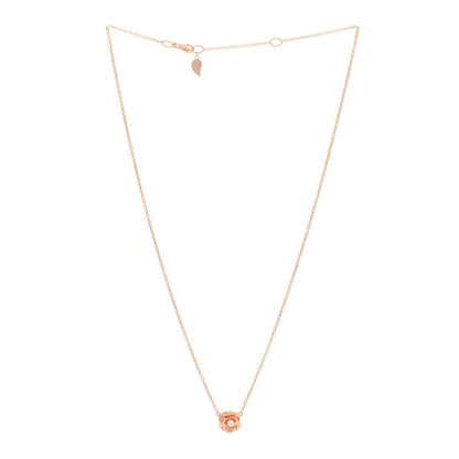 Piaget 18K Rose Gold Diamond Rose Pendant Necklace 3 of 6