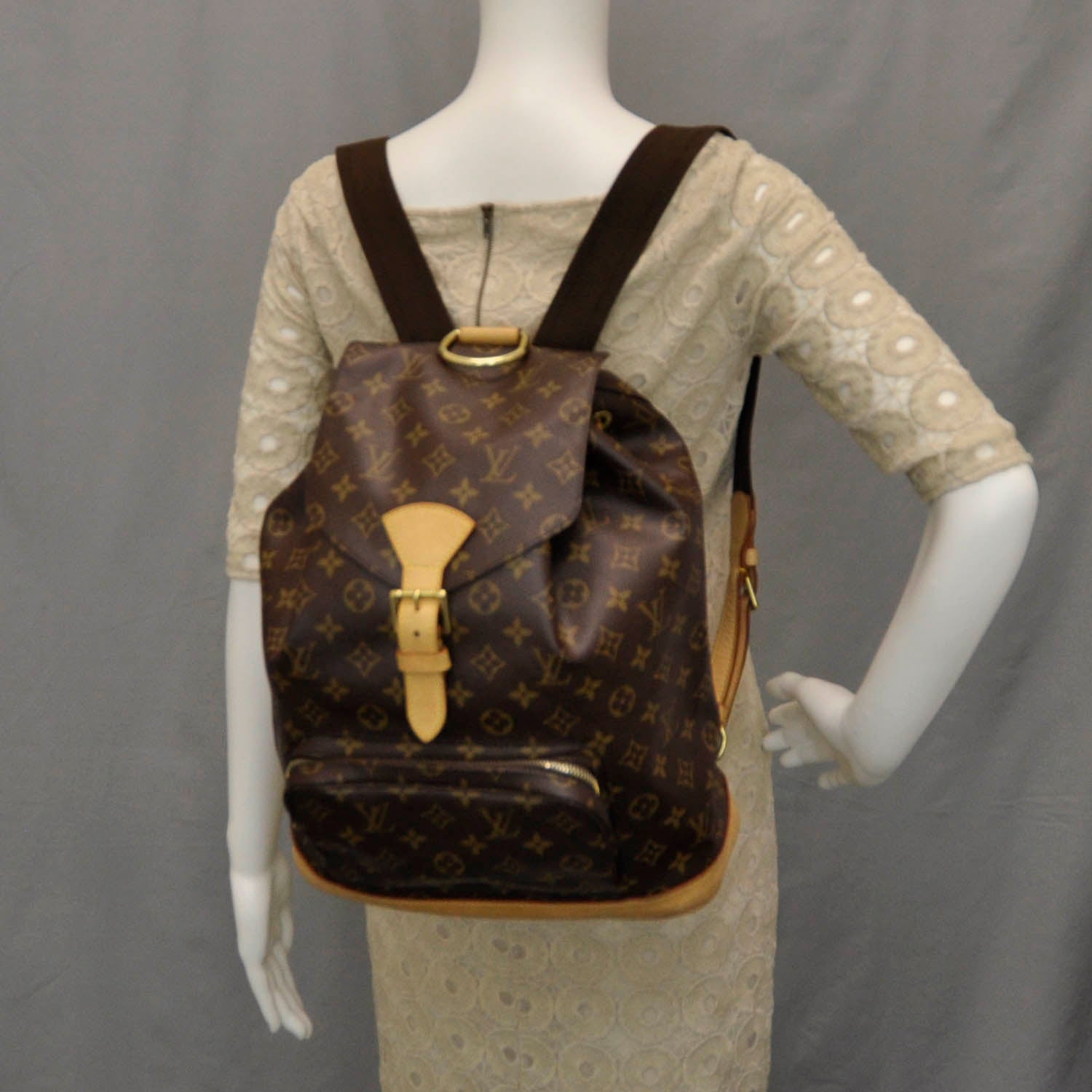 Louis Vuitton Monogram Montsouris GM Backpack 2 of 8