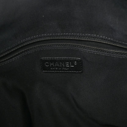 Chanel Metallic Calfskin Quilted Large Chain Me Hobo Dark Grey 6 of 10