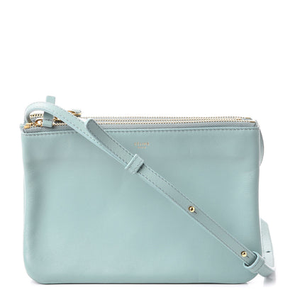 Celine Smooth Lambskin Small Trio Crossbody Bag Jade 1 of 8