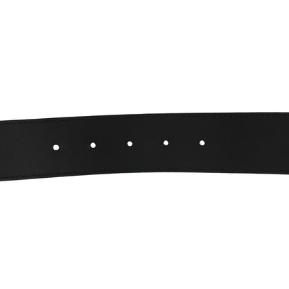 Gucci Textured Dollar Calfskin Nickel Double G 40mm Belt 95 38 Black 4 of 5