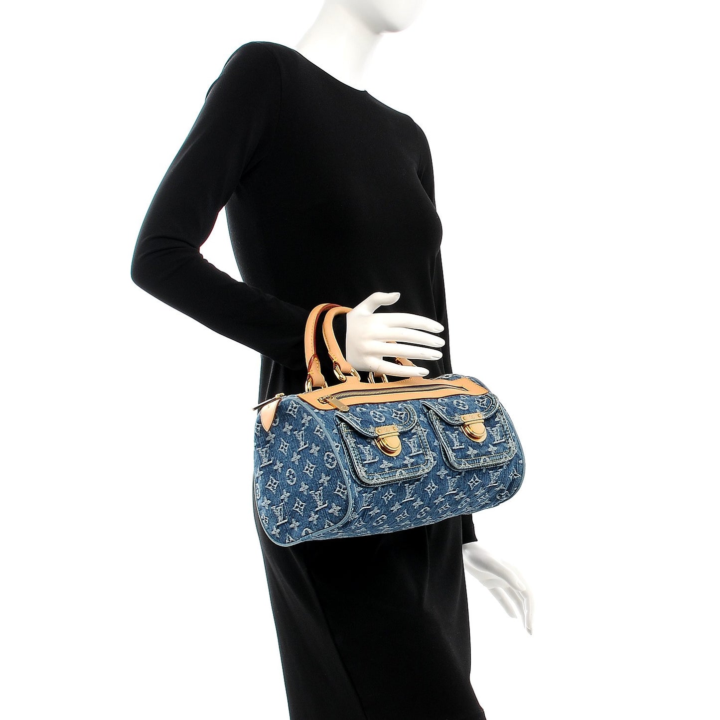 Monogram Denim Neo Speedy Blue