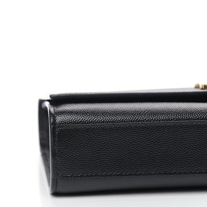 Saint Laurent Grain De Poudre Medium Classic Monogram Kate Satchel Black 10 of 11