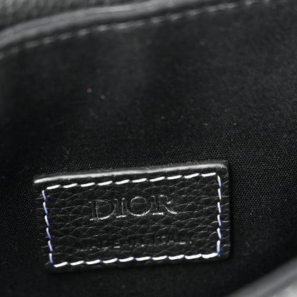 Christian Dior X KAWS Grained Calfskin Saddle Pouch Black 5 of 8