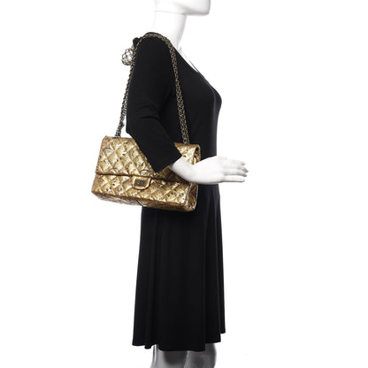 Chanel Buffalo Hand Painted Lace 2.55 Reissue 226 Flap Gold 2 of 12