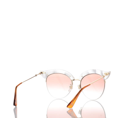 Gucci Pearl Cat Eye Sunglasses GG0212S White 4 of 7