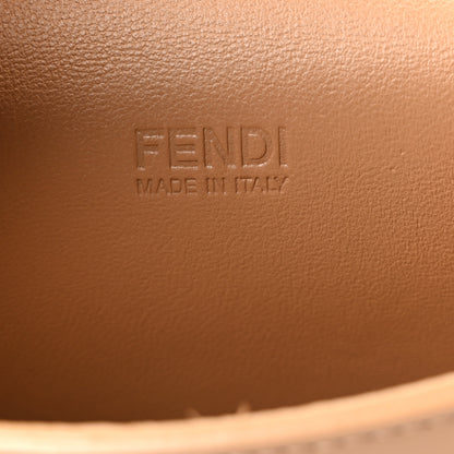 Fendi Vitello King Mini Cookie Hobo Bag Miele Scuro 6 of 10