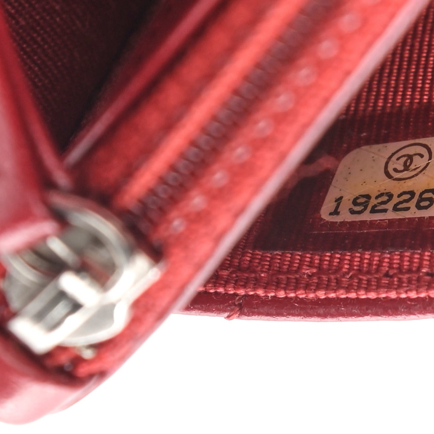 Lambskin Quilted Wallet on Chain WOC Red