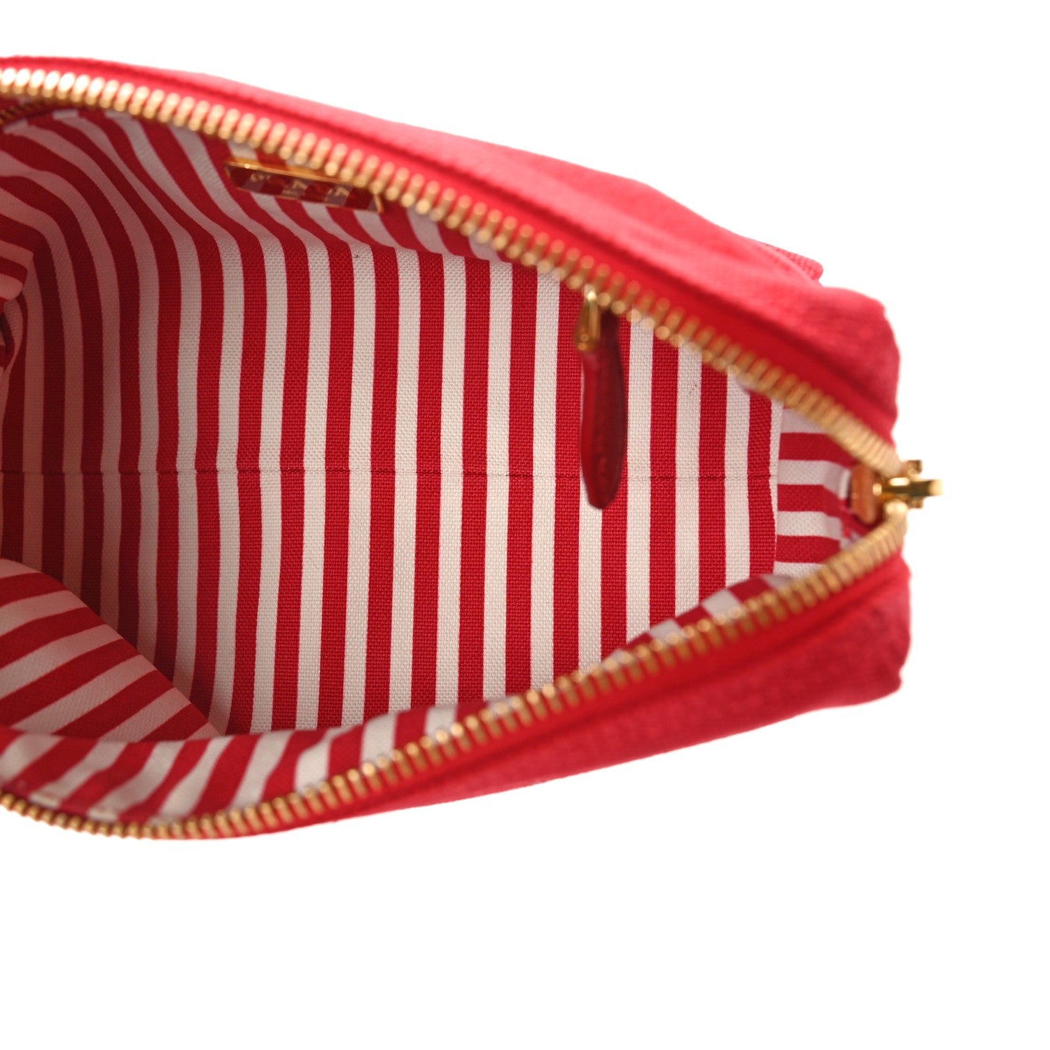 Prada Canvas Canapa Logo Pouch Rosso 4 of 8