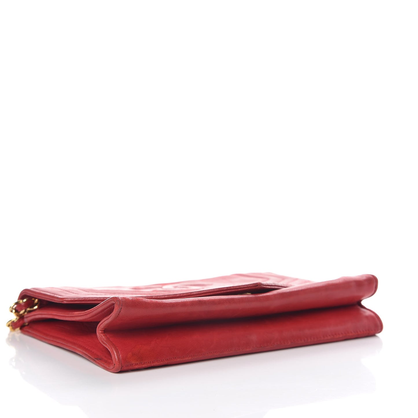 Lambskin CC Envelope Single Flap Red