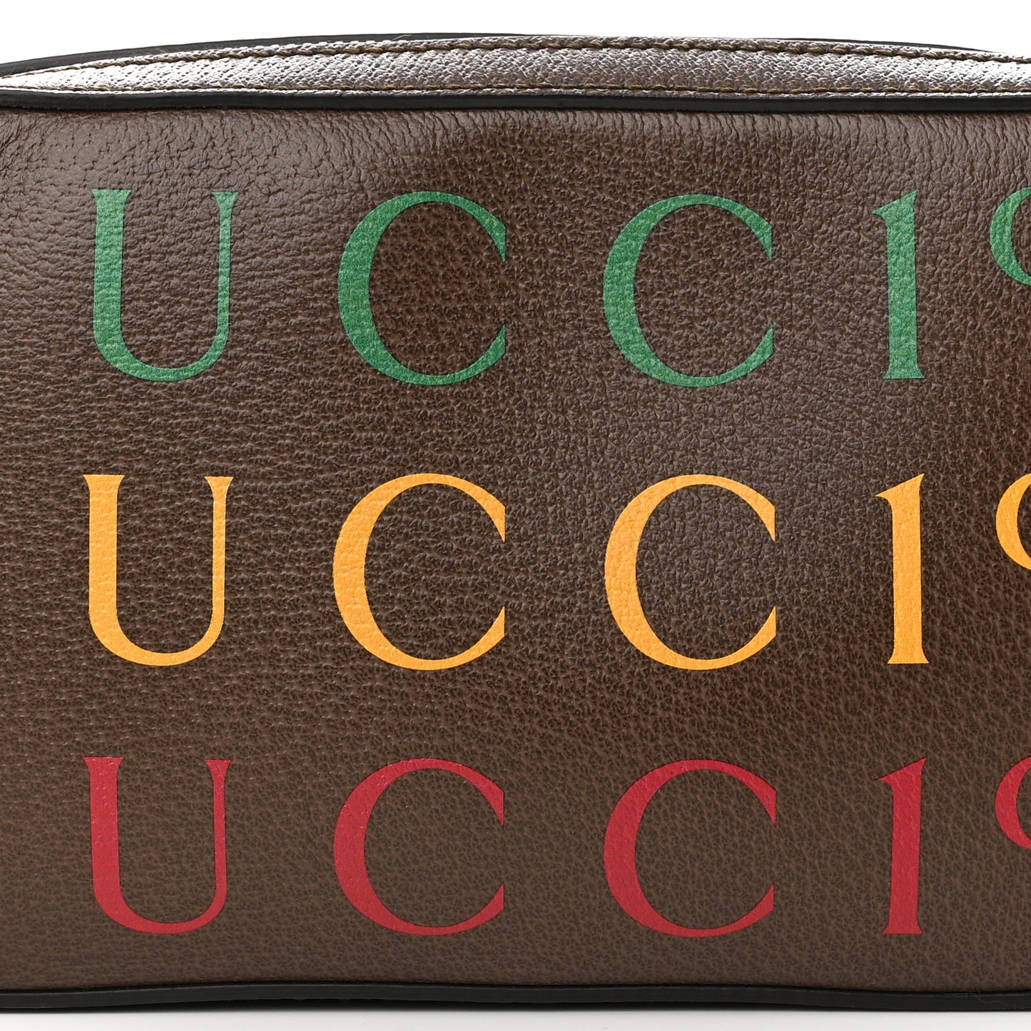 Textured Dollar Calfskin Gucci 100 Aria Belt Bag 90 36 New Acero Multicolor