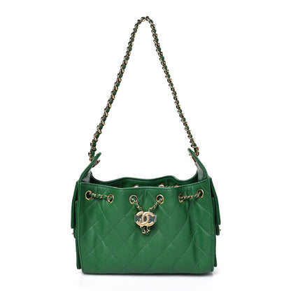 Chanel Caviar Quilted Mini Chanel 25 Handbag Green 1 of 11