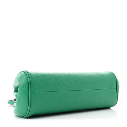 Salvatore Ferragamo Eram Calfskin Gancini Mini Clutch Smeraldo 4 of 9