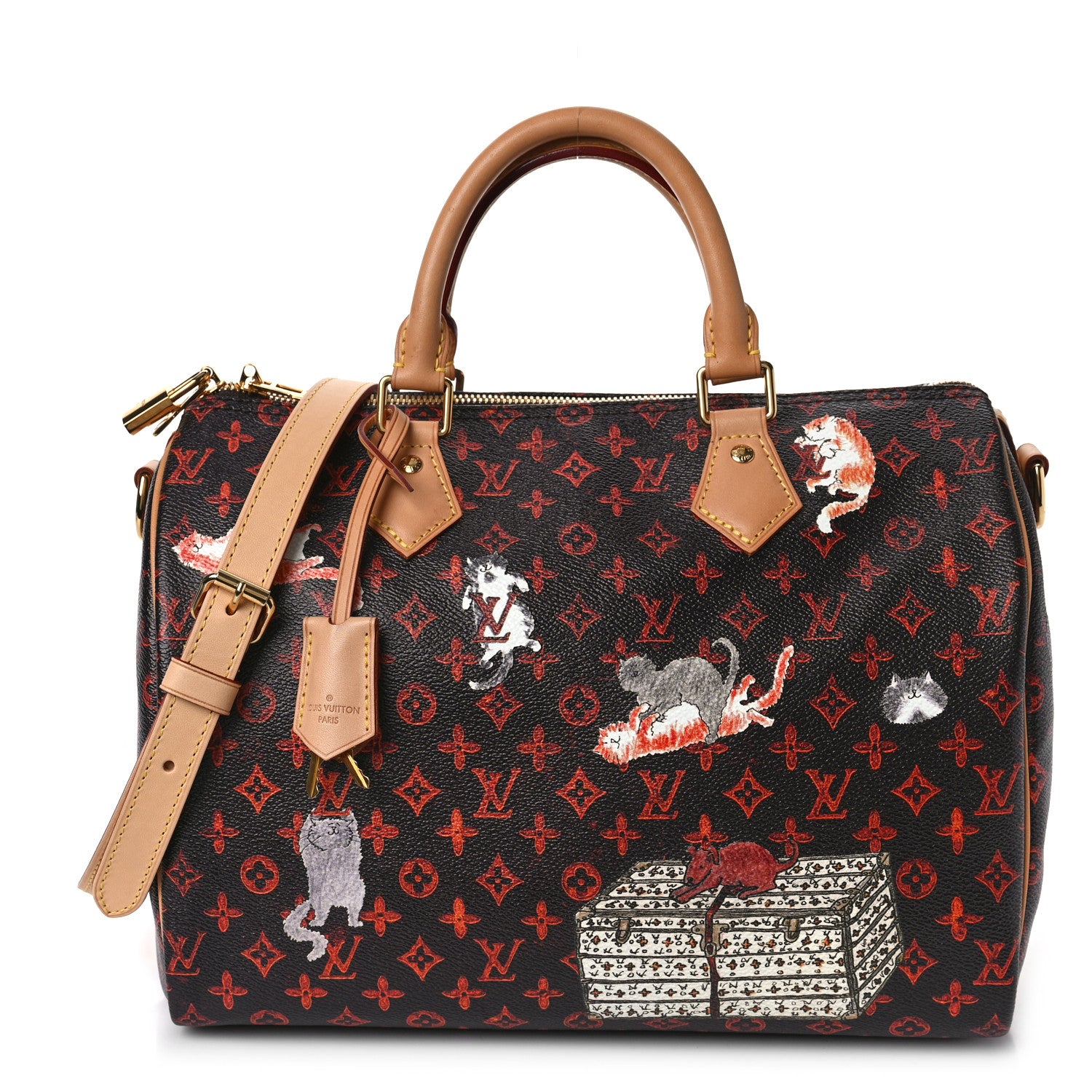 Louis Vuitton Catogram Speedy Bandouliere 30 Marron 1 of 9