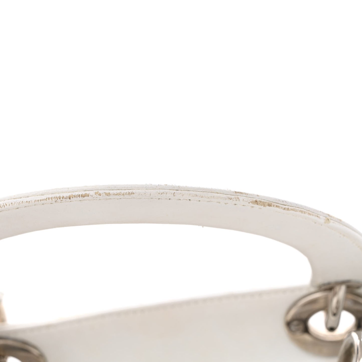 Lambskin Cannage Large Lady Dior White