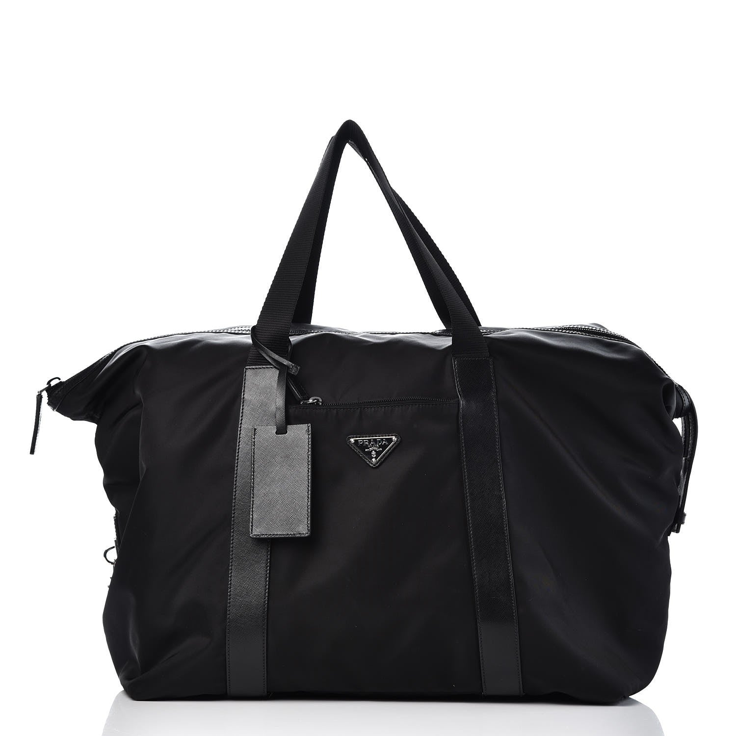 Prada Tessuto Nylon Weekender Black 3 of 9