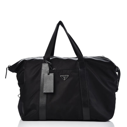 Prada Tessuto Nylon Weekender Black 3 of 9