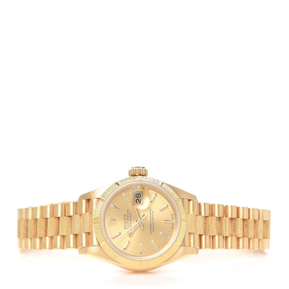 Rolex 18K Yellow Gold 26mm Datejust President Watch Champagne 69278 2 of 6