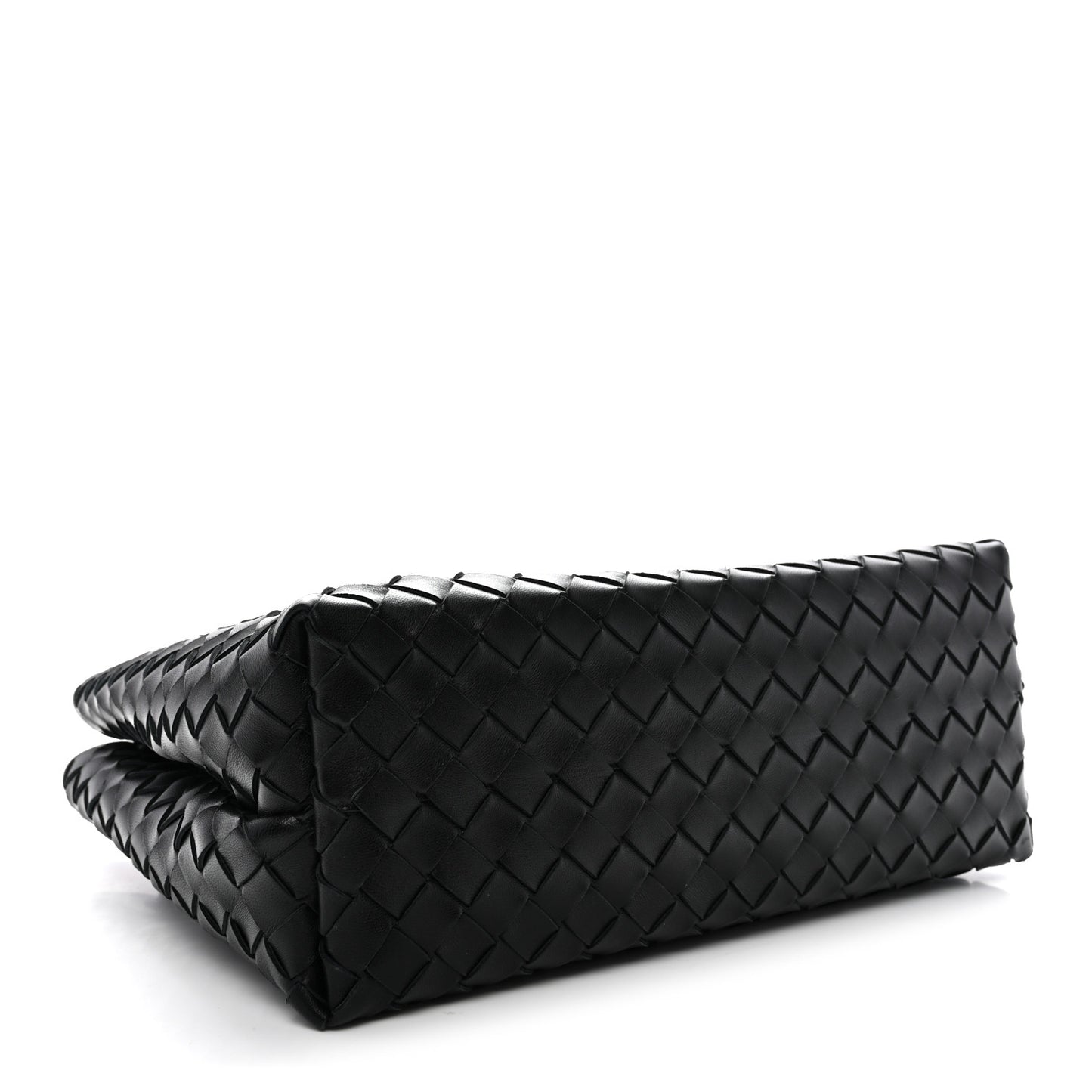Nappa Intrecciato Medium Andiamo Shoulder Bag Black